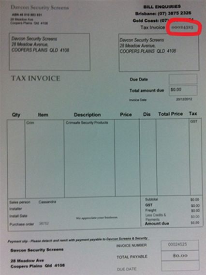 invoice to go phone number